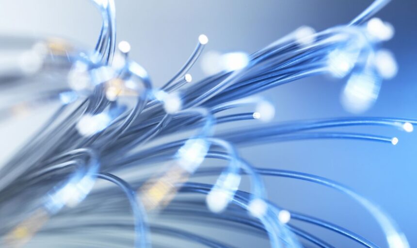 Bundle of fibre optic cables